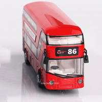 Modelo De Autobús De Doble Piso a Escala 1/36 En Aleación De Zinc Con Sonido Luz Puertas Abiertas Vehículo Coleccionable Regalo De Cumpleaños - details 7