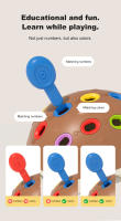 Juguetes Montessori Para Niños De 18M+ Juego Educativo De Erizo De Aleros Para Actividades De Aprendizaje Y Desarrollo Motor Fino - details 3