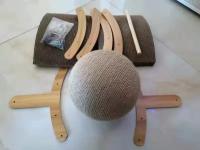 Juguete De Agarre Para Gatos De Madera Resistentes Al Desgaste Con Tablero De Rasguño Sisal Bola De Juguete Para Uñas De Gatos - details 11