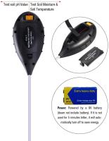 Kit De Prueba De Tierra Para Plantas Con Medidor De Humedad Y pH 3 En 1 Herramienta De Acidez Y Luz Para Flores Y Jardín - details 10
