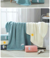 Toalla De Baño De Algodón Suave Y Absorbente Con Patrón Bordado Para Parejas Toalla De Rostro Rectangular Máquina Lavable - details 9