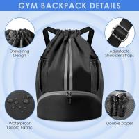 Mochila Deportiva Ligera De Nylon Impermeable Para Fitness Y Baloncesto Gran Capacidad Bolsa De Deporte Al Aire Libre - details 7