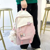Mochila Grande De Estilo INS Impermeable Y Multifuncional En Nylon Para Escuela Y Viajes Mochila De Escuela Rucksack Para Hombres Y Mujeres - details 11