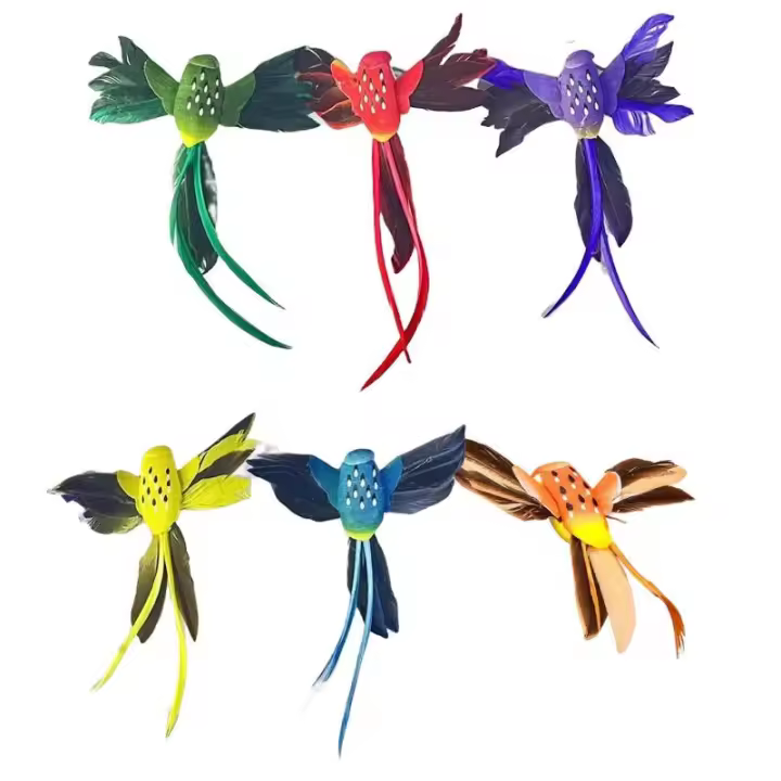 6 Piezas De Pájaros De Hummingbird Creativos Y Realistas Para Jardín Patio Porche Lawn Modelo De Animales Artificiales Para Decoración De Hogar Y Exteriores - 1