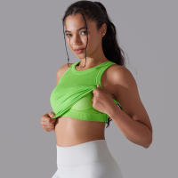 Sujetador Deportivo De 2 Niveles Para Mujer Sexy Yoga Alta Soporte Impacto Deporte Ropa Interior Correr Secado Rápido Top Deporte Gimnasio Con Almohadillas - details 51