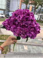 Gran Tamaño 5 Cabezas De Flores Artificiales Hydrangea En Blanco Y Rosa Para Boda Decoración De Fiesta En Casa Flores Silken Para Arreglo De Novia - details 5