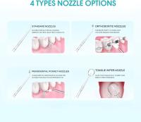 Irrigador Dental Portátil Con Fuente De Agua Façuete Limpieza De Dientes Y Boca Máquina De Lavar Con 5 O Más Punzantes De Agua Monojeta Alta Capacidad De Tanque Bajo Ruido Para Adultos - details 12