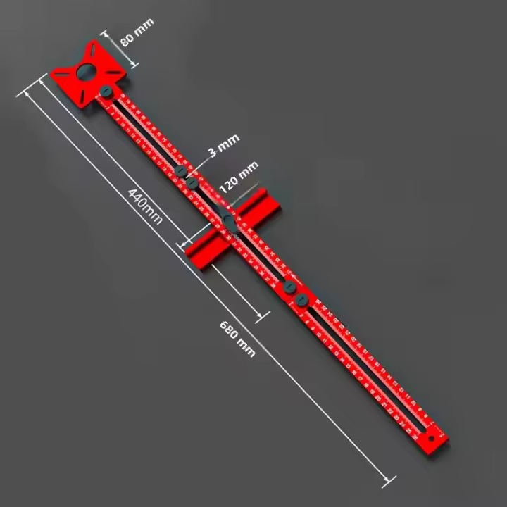Herramienta Circular De Torno 3 En 1 Para Carpintería 9-61cm Herramienta Auxiliar De Perforación Y Macetado En Madera - 1