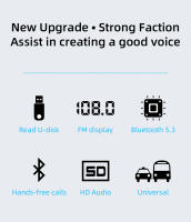 Transmisor FM Para Coche Cargador Rápido Para Teléfono Bluetooth 5.3 Kit De Audio MP3 QC3.0+PD30W Cargador Rápido Modulador FM LUTU C9S - details 1