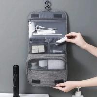 Bolsa De Viaje Plegable Para Maquillaje Y Toallitas Caja De Almacenamiento Colgante Para Baño Y Negocios Material Oxford - details 0