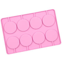 Molde De Silicona Rosa Con Flores Para Lollipops Y Caramelos Molde De Galletas De Formas Variadas Decoración De Pasteles Eco-amigable Y Resistente Al Calor - details 2