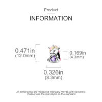 Encantadores Colgantes De Animales De Plata Para Mujer Joyería De Pulsera Y Collar Forma Irregular Sin Certificación - details 80