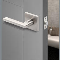 Cerradura De Puerta Para Baño Y Dormitorio Con Manija De Tres Bisagras Seguridad Universal Para Puertas De Madera Espesor 35-50mm Acero De Zinc Electroplacado - details 6