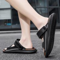 Sandalias De Verano Para Hombre EVA Suave Plataforma Unisex Zapatillas Casuales Para Playa Zapatos Interiores Y Exteriores Sandalias De Tobillo Cierre Hook & Loop Talla Verdadera - details 13