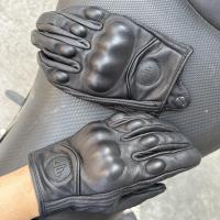 Guantes De Motocicleta De Cuero Genuino De Oveja Para Hombre Guantes De Carreras Y Motocross Transpirables Para Ciclismo Y Motociclistas - details 6