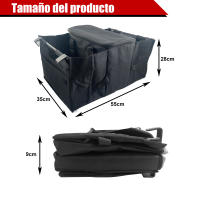Bolsa de Almacenamiento para Coche con Compartimento Térmico – Organizador Plegable, Impermeable y Compacto – Ideal para Viajes y Picnic - details 2