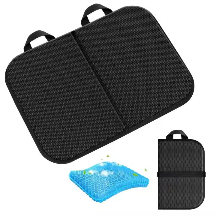 Cojín de gel de panal, cojín de asiento, portátil, plegable, expandible, para actividades al aire libre, cojín para silla - 1