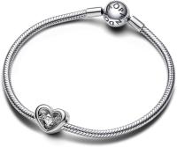Pandora Momentos Corazón Radiante-Encanto del corazón, Viene con un completo embalaje de Caja de Rego. - details 1