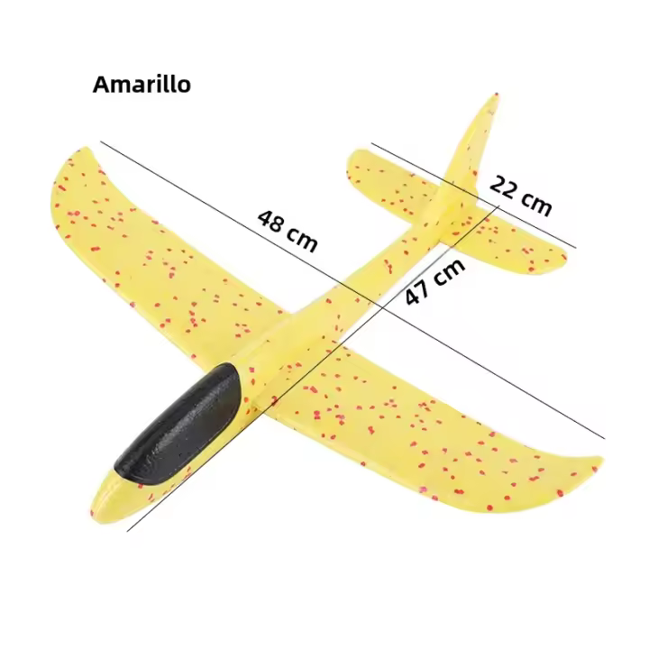 Avión De Tiro De Mano Grande De 48CM En Espuma Resistente Al Desgaste Modelo EPP Juguete De Exterior Para Niños Y Niñas - 1