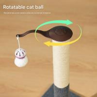 Poste rascador para Gatos de Interior de 22 pies, poste rascador para Gatos de alfombra, poste rascador para Gatos de SIAL, poste rascador para Gatos con Bola de suspensión giratoria y base estable rascadores de Gatos - details 2