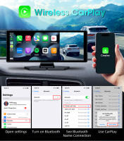 Reproductor Multimedia De Coche Universal 10.26" Con Pantalla Wireless Carplay Android Auto Bluetooth AUX USB Espejo Radio - details 3