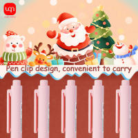 2/5/7PCS Bolígrafo De Gel Rosa 0.5mm Tinta Negra Para Escuela Y Clase Regalo De Navidad Bolígrafo Lindo Para Estudiantes - details 0