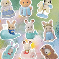 Calcomanías Decorativas De Skateboarding Y Equipaje Para Calico Critters Familiar Juguetes Adhesivos Manuales De Dibujos Animados Lindos Pack De 55/110/165 Pcs - details 5