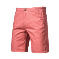Verano nuevos pantalones cortos casuales de algodón para hombres europeos y americanos rectos ajustados pantalones de cinco cuartos ropa de hombre de color sólido de gran tamaño - details 5