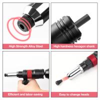Kit De Herramienta De Soldadura Eléctrica Con Adaptador De Taladro No Arecionado Herramienta De Soldadura Eléctrica Para DIY En El Hogar 2.4mm/3.2mm/4.0mm/4.8mm/6.4mm - details 1
