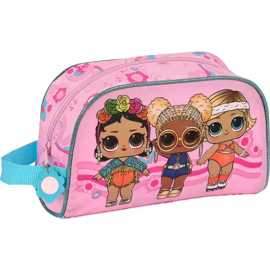 SAFTA  Neceser Adaptable a Carro lol surprise! "glow girl" - Neceser Espacioso, Duradero y Elegante, ideal para Accesorios Personales - Neceser Diseño Único y Licencia Oficial by SAFTA - Neceser Material Resistente y Duradero - 1