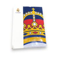 Real Madrid C.F. Juego de Sábanas Real Madrid CF - Verano | Licencia Oficial | Diseño Escudo Centrado | Fondo Azul Marino | 50% Algodón/50% Poliéster - details 1