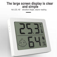 Medidor De Temperatura Y Humedad Digital LCD Estación Climática Para El Hogar Con Luz Trasera Para Habitación De Bebé Medidor De Ambiente Electrónico - details 6