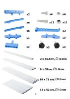 TENDEDERO vertical Percheros De Pie CON RUEDAS TIPO TORRE ,Estante de secado de ropa , colgador de ropa con varillas plegables, almacenamiento compacto, soporte grande, stante de secado de ropa de 3 niveles - details 1