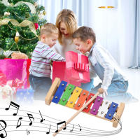 Xilofón De 8 Teclas Tamaño Compacto Glockenspiel Con Placa De Aluminio Colorida Y Mallets De Madera Instrumento De Percusión Musical Regalo - details 12
