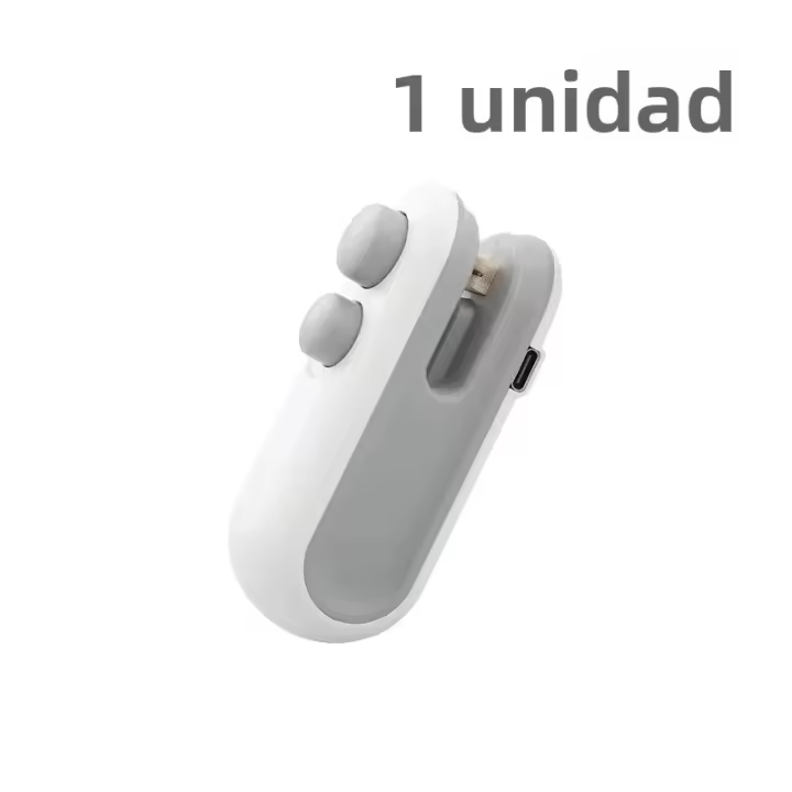 Selladora Portátil 2 En 1 Para Bolsas De Snacks Selladora De Calor Recargable Para El Hogar Selladora De Vacío - 1