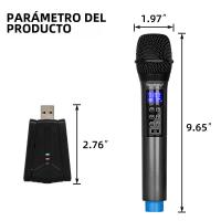 Micrófono Inalámbrico Depusheng W4 Con Eco Acento Bajo Y Bluetooth 98 FT Rango UHF Sistema De Micrófono Portátil Dinámico Para Escenario - details 6