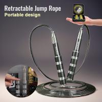 Cuerda De Saltar Ajustable Y Telescópica De Aluminio Para Fitness Y Aeróbic En Casa Manijas Portátiles Para Ejercicio De Muslos Abdomen Y Piernas - details 0