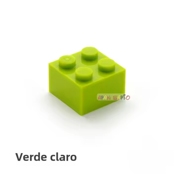 Bloques De Construcción DIY 60pcs Figuras Gruesas 2x2 Puntos Juguetes De Plástico ABS Compatibles Con Bloques De Plástico 3003 Para Niños Educativos Creativos - 1