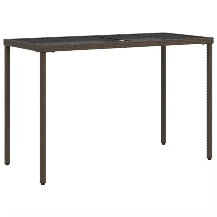 Mesa de Jardín superficie Vidrio rojo PE 115x54x74 cm - 1