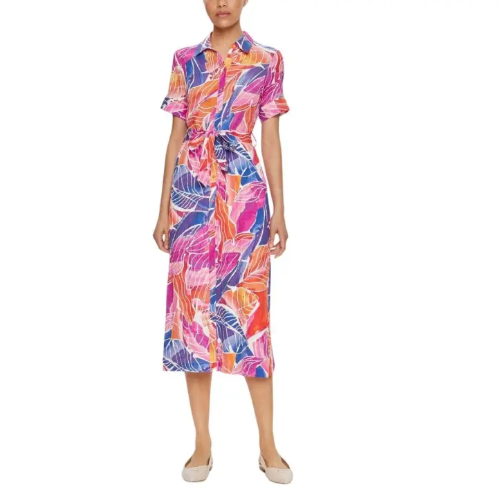 Vestido Vila Vilimia Midi Estampado Para Mujer - 1