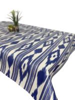 Mantel Hulehule Tex - Hule PVC Estampado Tribal Azul y Blanco Resistente a Manchas Impermeable Fácil Limpieza 140cm Ancho - details 2