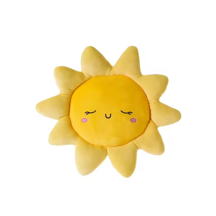 Cojín Infantil Avalon "Sun Yellow" Tacto Melocotón  (43x38 cm) - 1