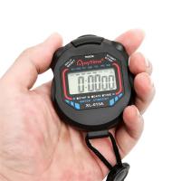 Reloj De Cronómetro Digital Portátil Impermeable Para Deportes Con Timer De Cuerda Reloj De Tiempo Profesional LCD Negro - details 2