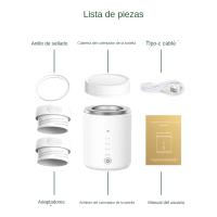 Calentador De Botella De Leche Portátil Para Bebés Con Modos Doble Y Defrozamiento Calefacción Con Batería Integrada 4 Niveles De Temperatura USB Recargable - details 1