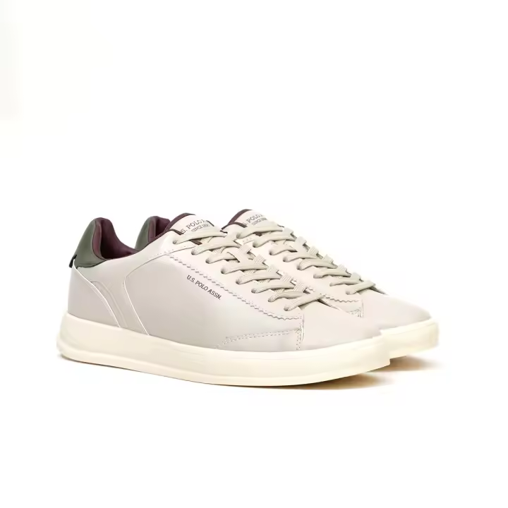 U.S Polo - Sneaker para Hombre CAMPY 002 Beige Ajuste Cordón - 1