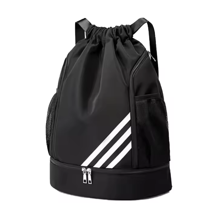 Mochila para Baloncesto y Deportes - Nylon y Tela Oxford, Compartimento Especial de Zapatos, Bolsillo Lateral para Botella, Placa de Respaldo Ergonómico - 1