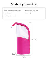 Bolsa De Maquillaje Para Mujer Organizador De Viaje Con Cierre De Cremallera Transparente Y Portador De Cepillos De Maquillaje 1 Pieza - details 1