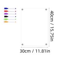 Tablero De Acero Acrílico Magnético 3D Para Nevera Plano Semanal Mensual Notas Borables Tablero De ESCRITURA Moderno - details 7