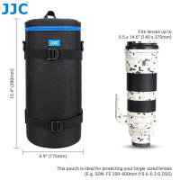 Estuche Para Lente De Zoom JJC Grande Y Grueso Para Cámara Compatible Con Nikon 180-600mm 600mm F6.3 Sony 200-600mm Con Sombrilla Inversa Y Convertidor Telémetro. Material Polyester. Ajustable. Zipper. Impermeable. - details 0