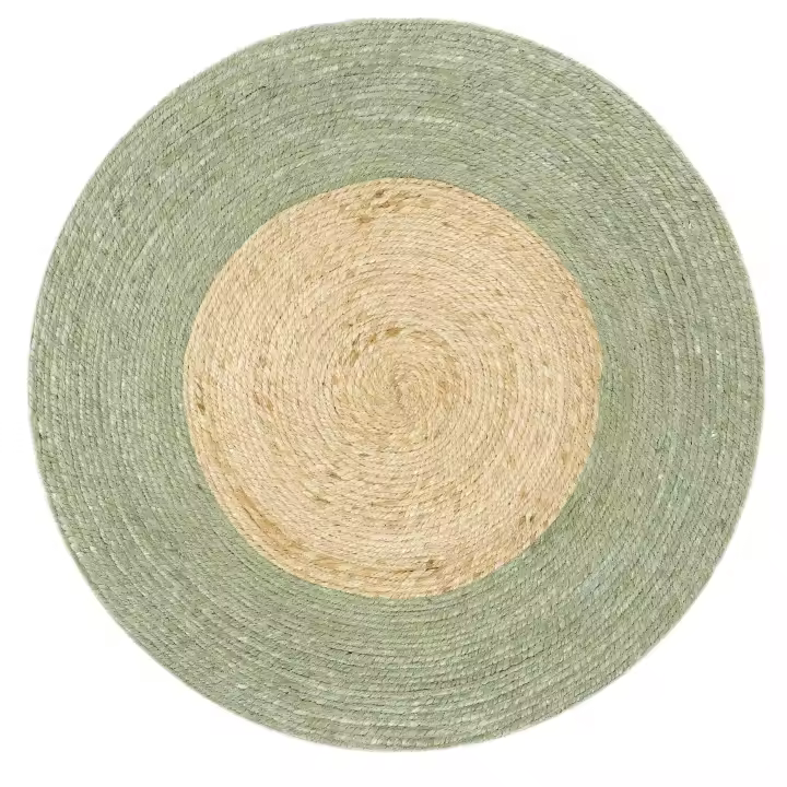 Alfombra Vintage Bicolor Green Ø200CM - PARENTESI QUADRA: Estilo vintage y durabilidad excepcional para tu hogar - 1